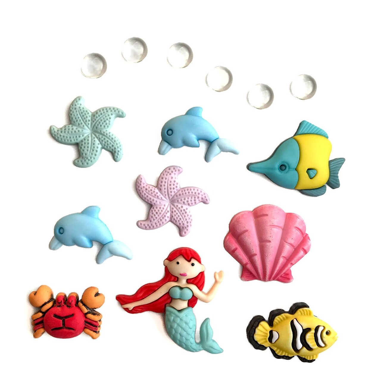 Buttons Galore and More Craft & Sewing Buttons - Under the Sea - 45 Buttons
